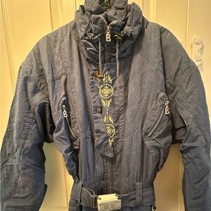 Vintage Bogner Blue Ski Jumpsuit